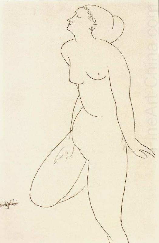 Standing Female nude, Amedeo Modigliani